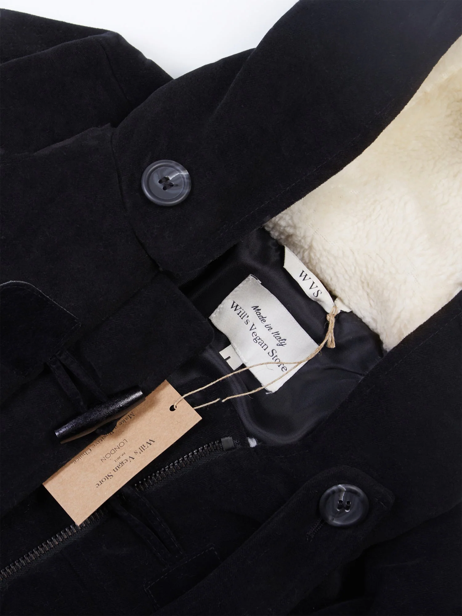 Vegan Wool Duffle Coat Femme - Image 3
