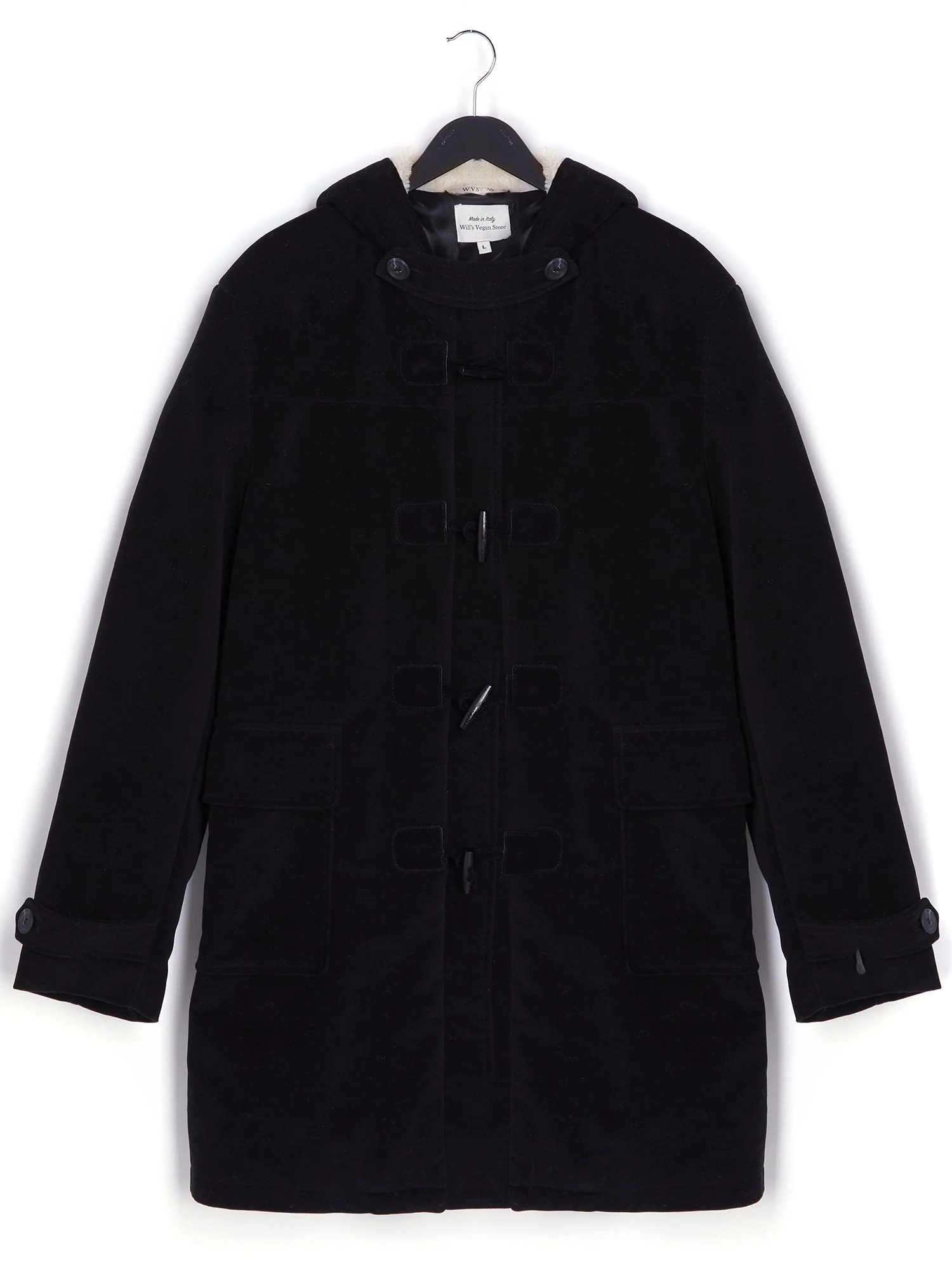 Vegan Wool Duffle Coat Homme - Image 6